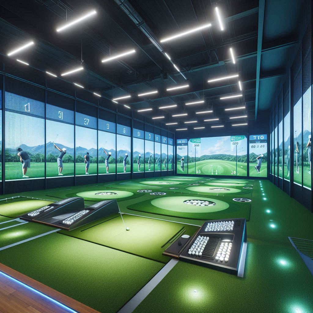 실내골프연습장 배경