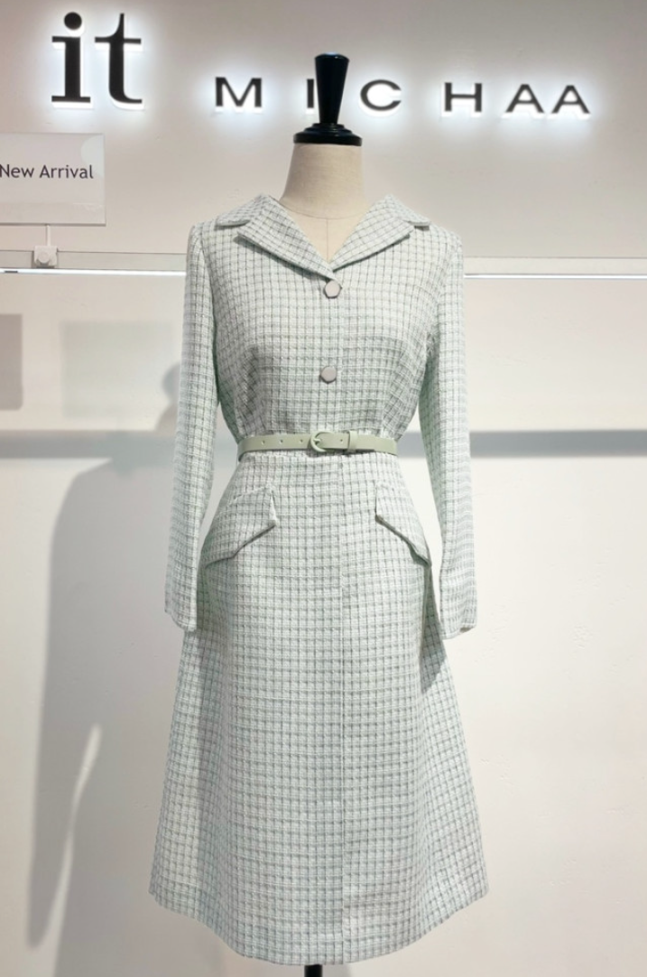 잇미샤 트위드 원피스