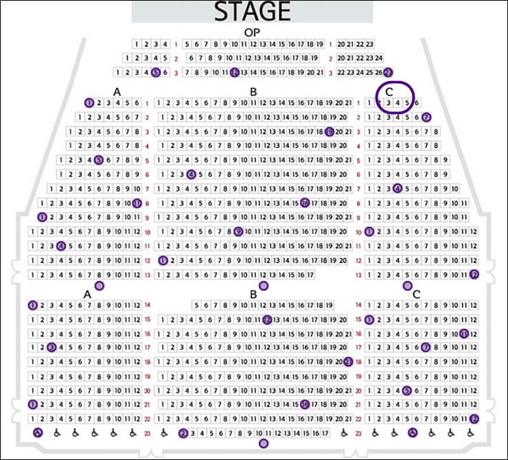 포은아트홀 좌석배치도