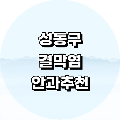 서울 성동구 안과