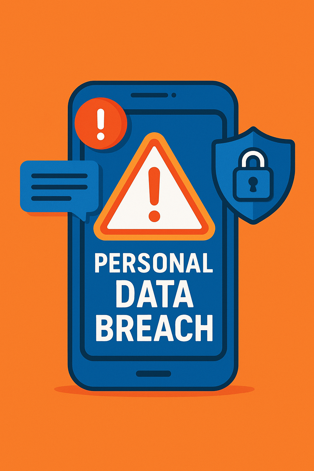 통신사 개인정보 유출 사이버보안 경고 인포그래픽