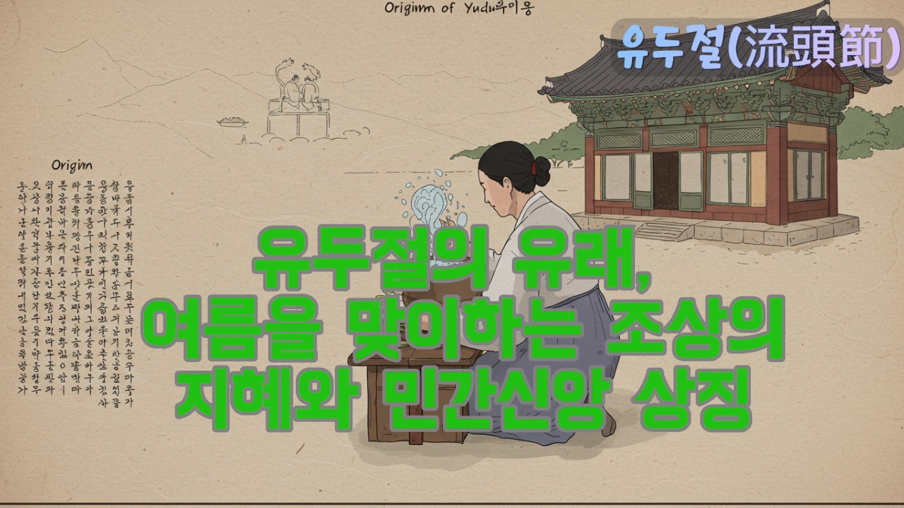 유두절의 유래 여름을 맞이하는 조상의 지혜와 민간신앙 상징