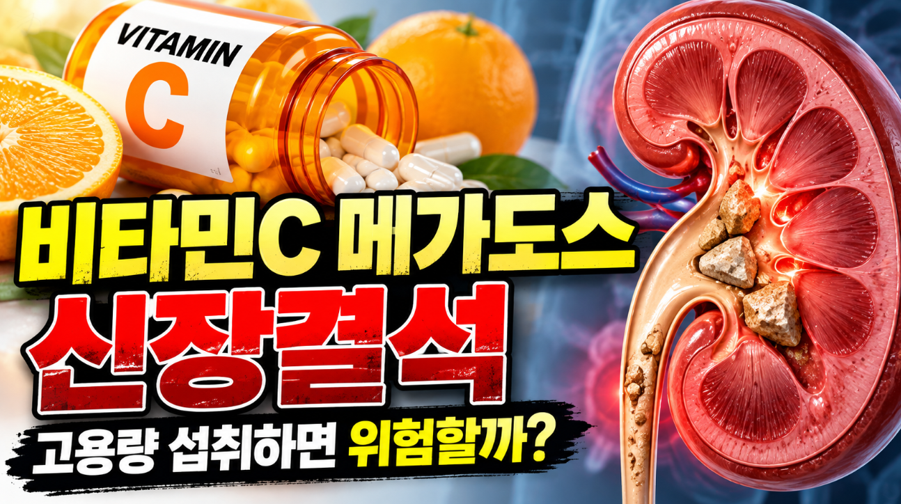 비타민C 메가도스 신장결석｜고용량 섭취하면 위험할까?