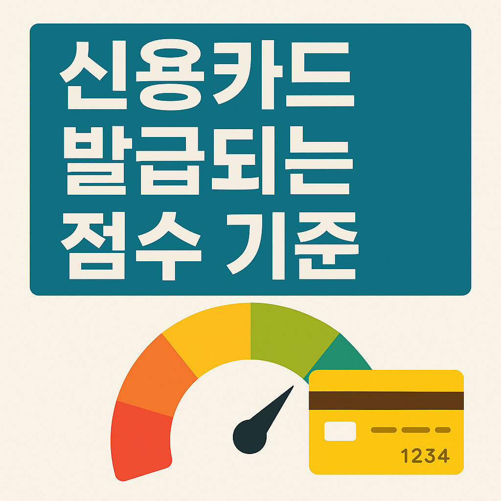 신용카드 발급되는 점수 기준