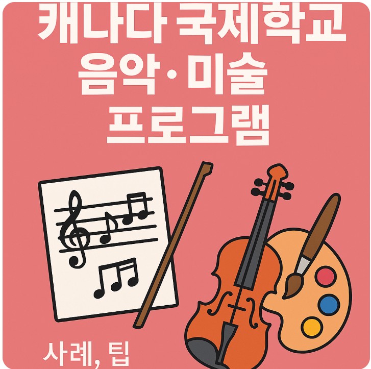 캐나다 국제학교 음악미술 프로그램, 사례, 팁 관련