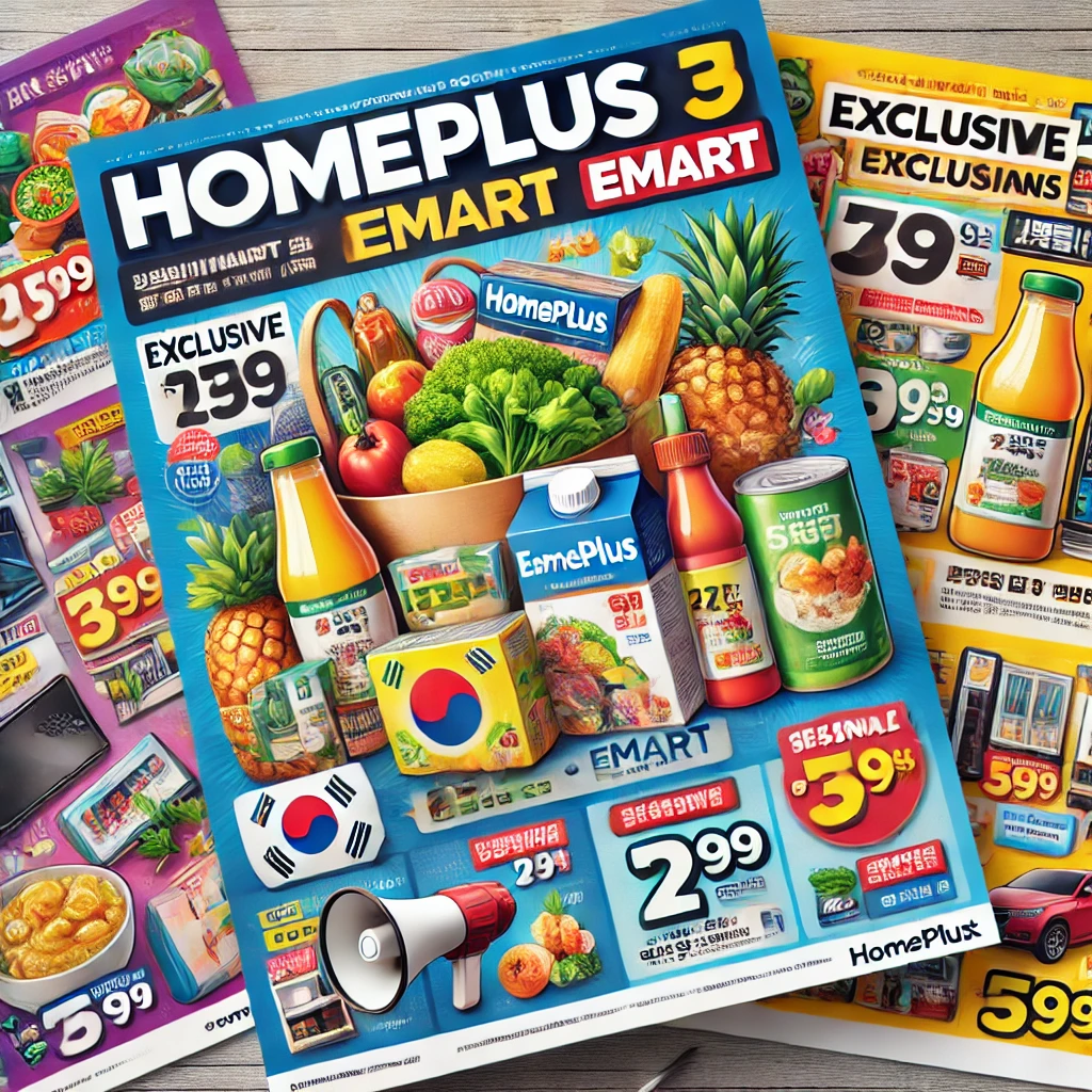 홈플러스 이마트 전단지
