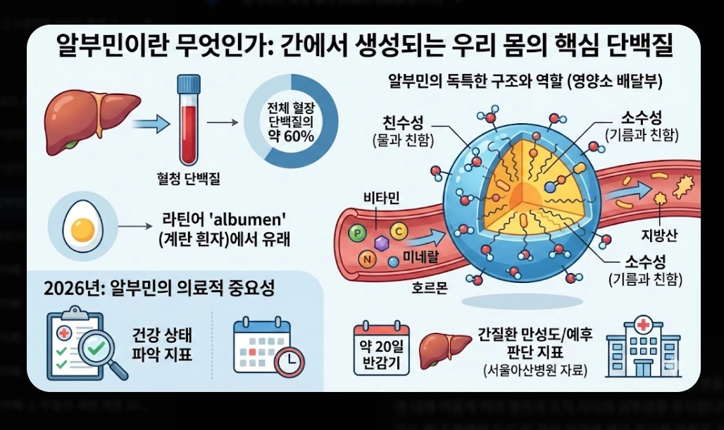알부민 효능 완벽 분석 [2026 최신] 부족 증상 수치 및 올바른 제품 선택 가이드
