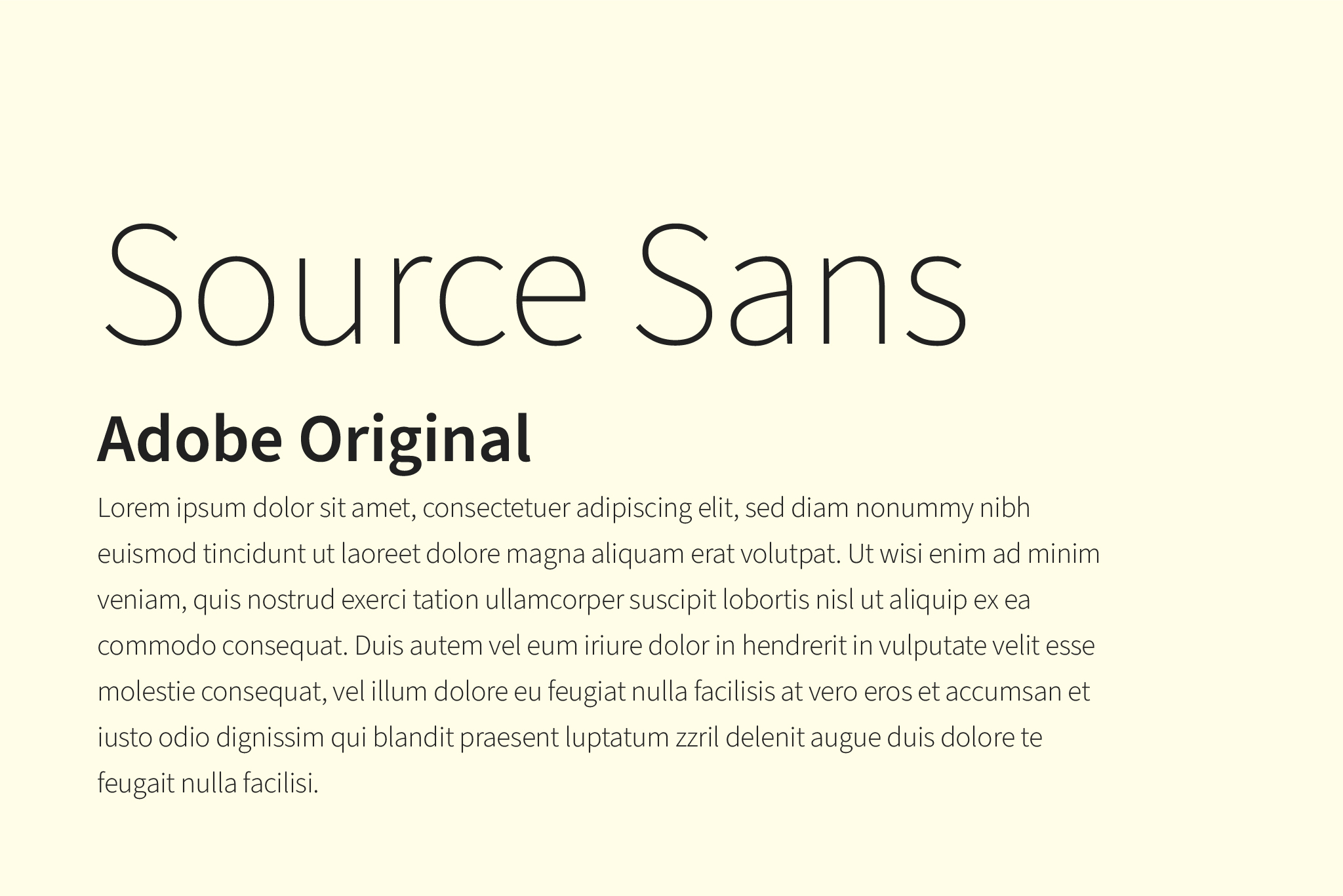 source sans 폰트 예시 이미지