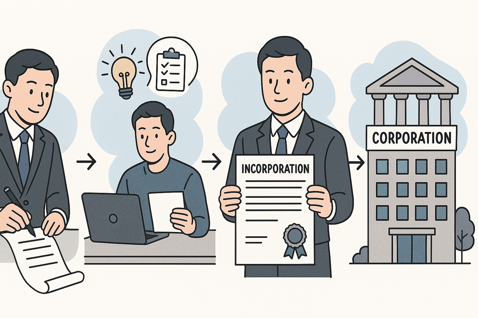 회사를 설럽하는 사람의 모습