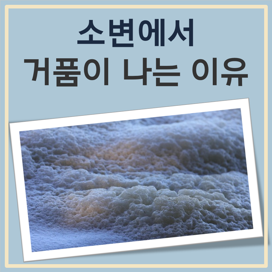 소변에서 거품이 나는 이유