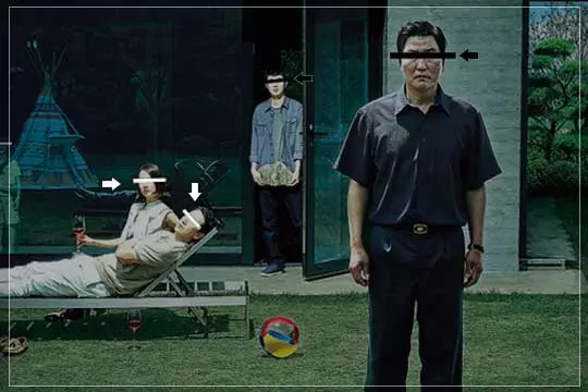 영화-기생충-포스터-눈-가린-이유