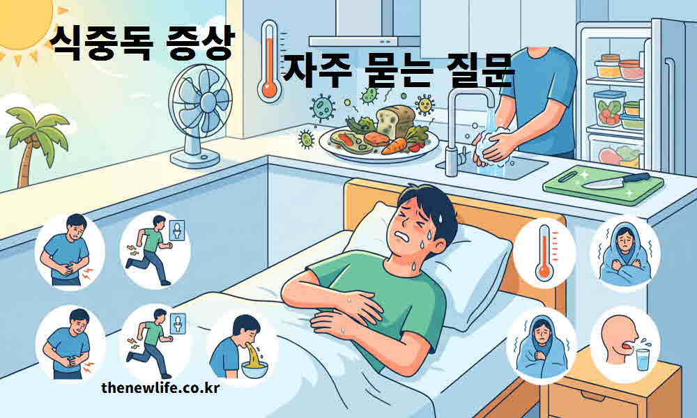 식중독 증상 관련 자주 묻는 질문