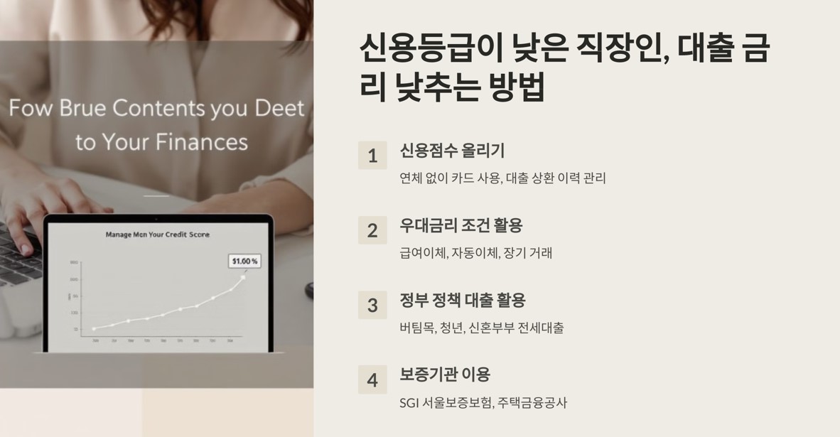 신용등급 낮추는 방법사진