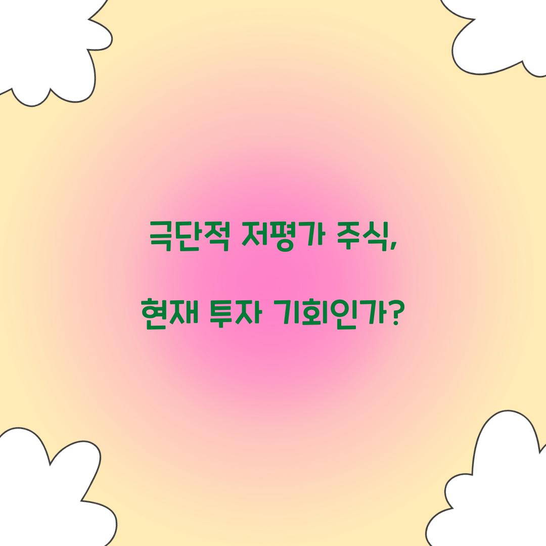 극단적 저평가 주식
