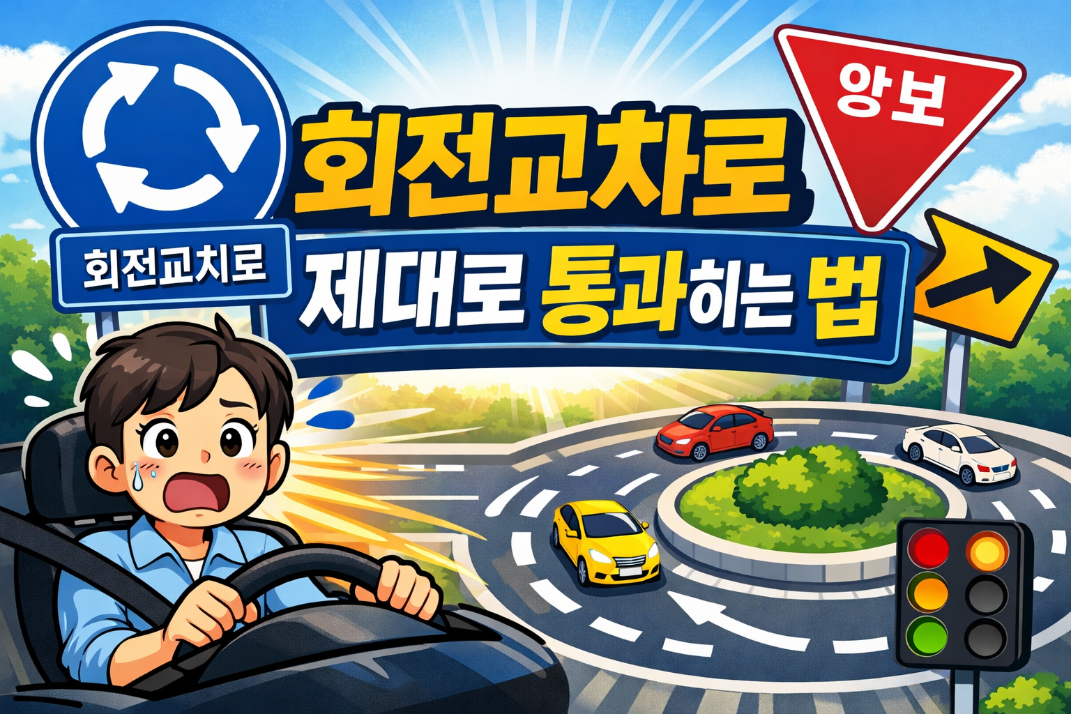 🚗 헷갈리는 회전교차로, 제대로 통과하는 법
