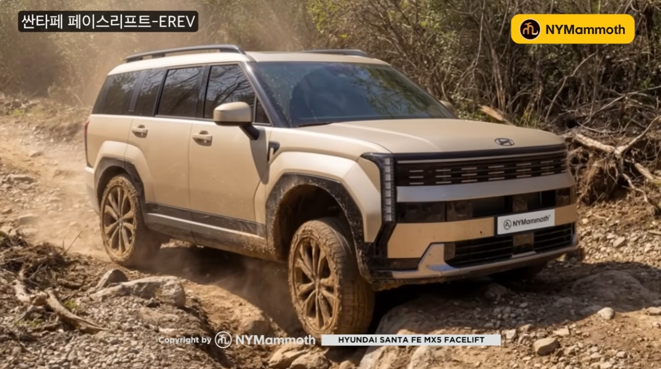 현대자동차 싼타페 페이스리프트 예상도 (출처 : 뉴욕맘모스)