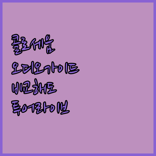 콜로세움 오디오 가이드 비교 투어라이..