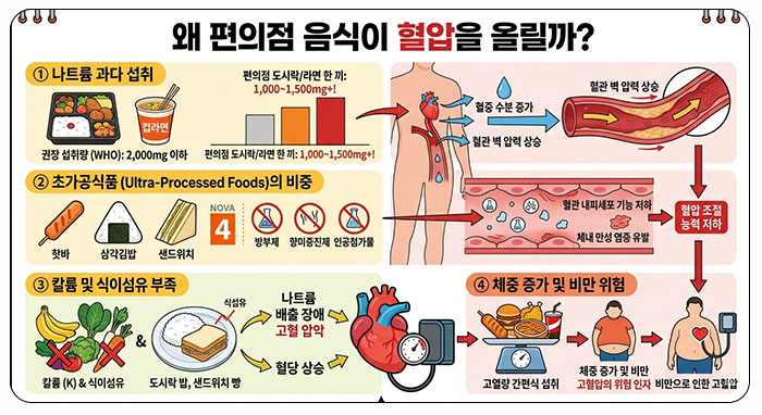 편의점 밀집도와 고혈압 유병률, 왜 연결될까?