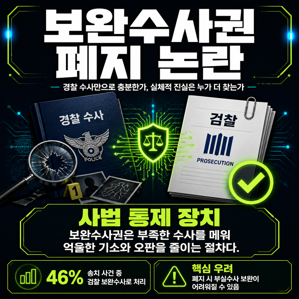보완수사권 폐지 논란