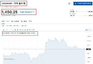 인베스팅 닷컴 환율분석