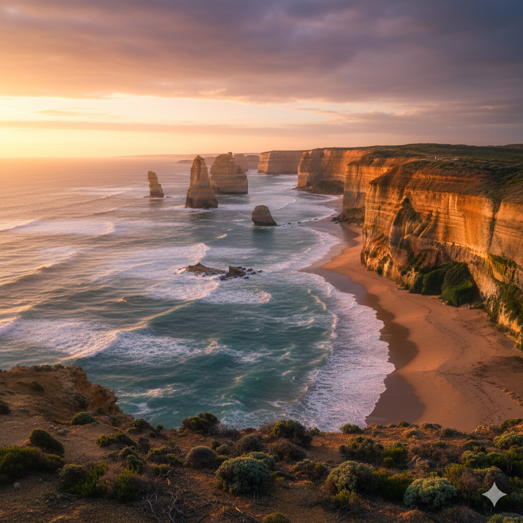 호주에 장대한 풍경을 한눈에 볼수있는 그레이트 오션로드
