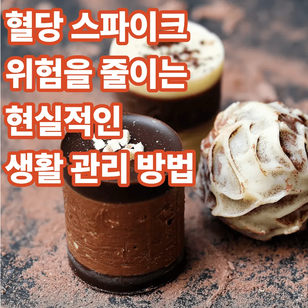 혈당 스파이크 위험을 줄이는 현실적인 생활 관리 방법