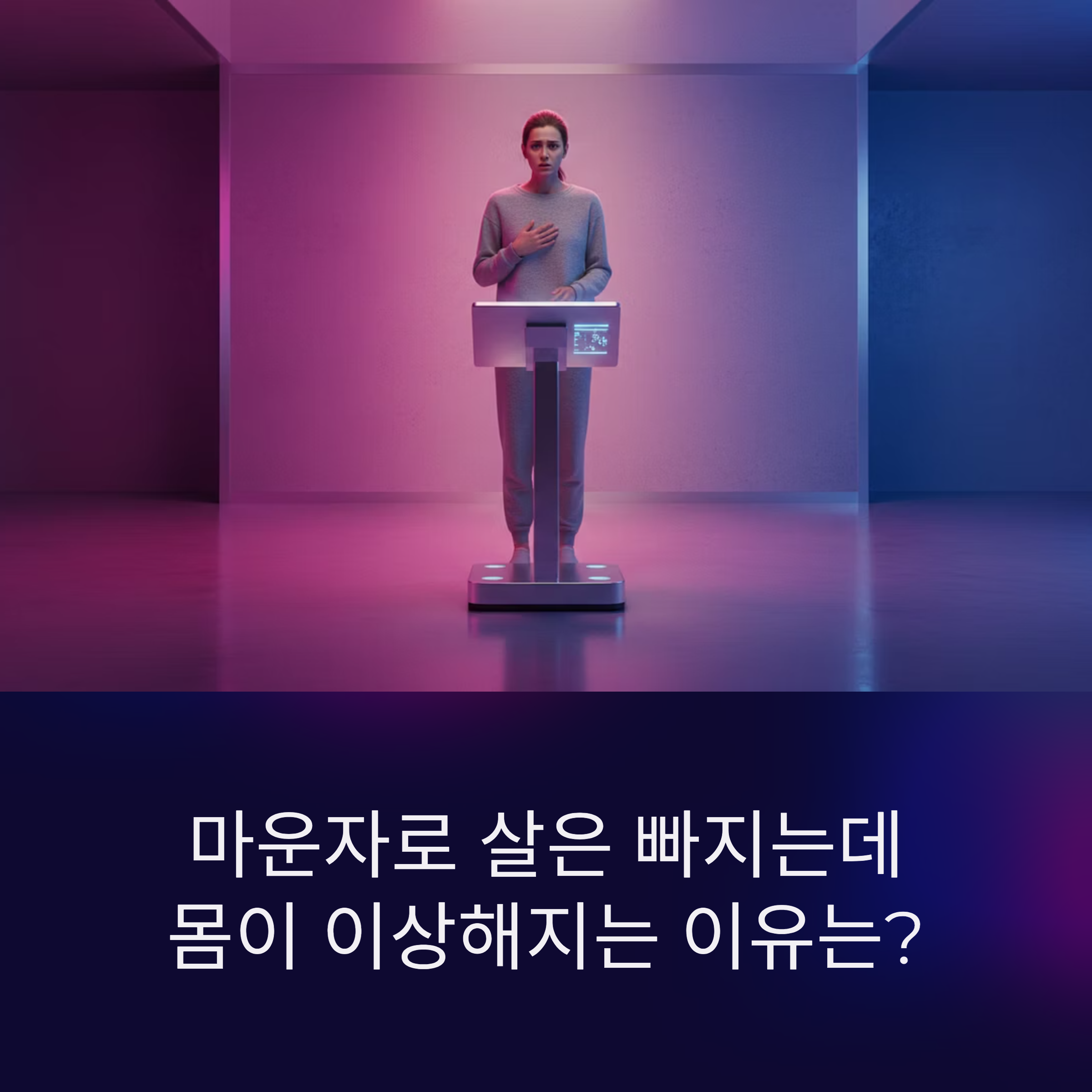 마운자로 살은 빠지는데 몸이 이상해지는 이유