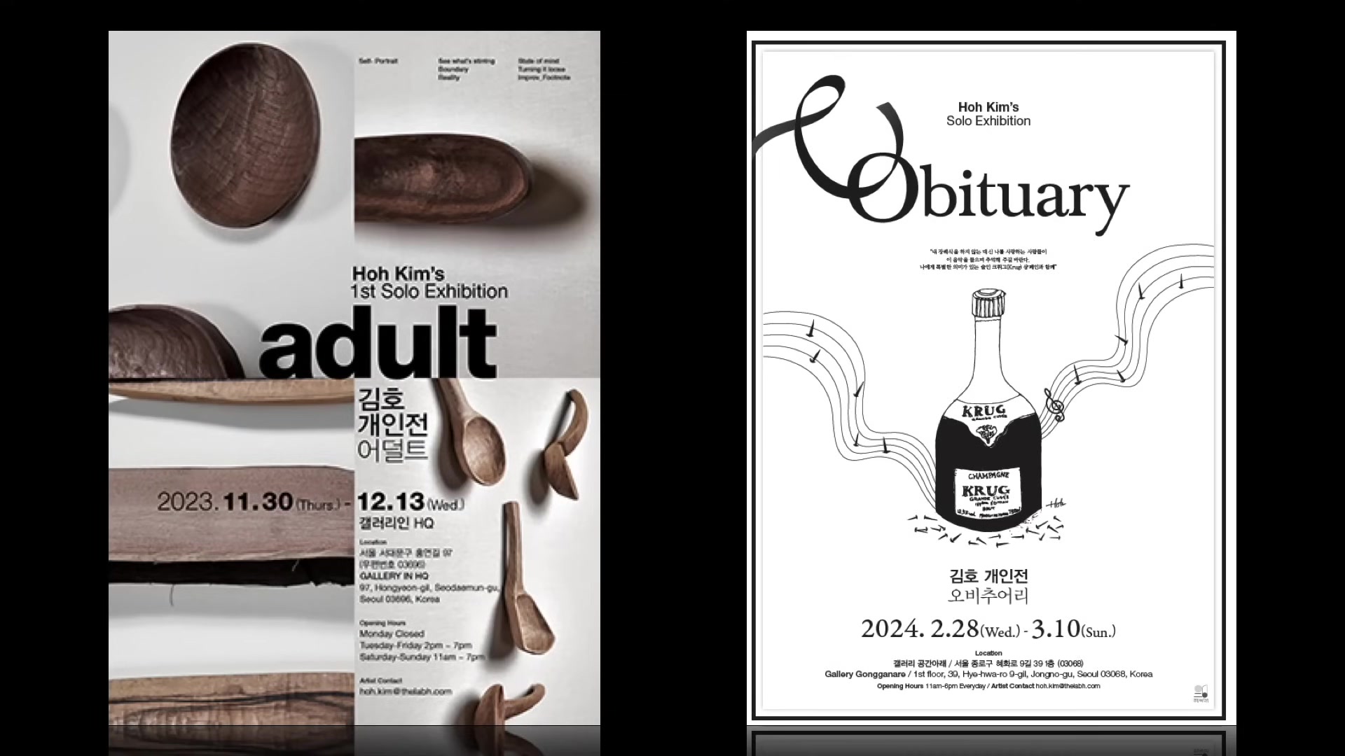 김호 개인전 어덜트