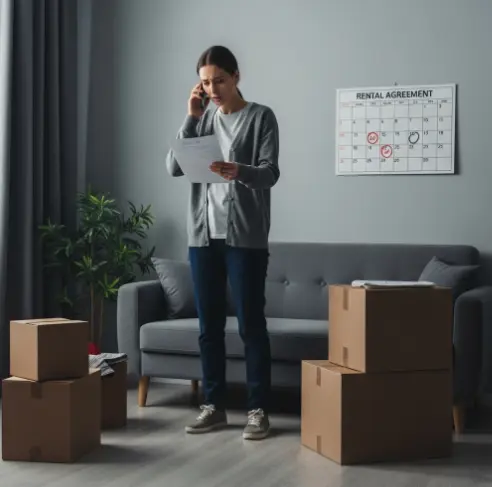 월세 계약 자동연장 후 계약 전에 이사