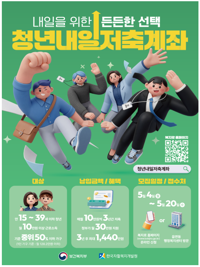 2026 청년내일저축계좌 — 5월 4일 신청 시작! 월 10만원으로 1,440만원 만드는 법