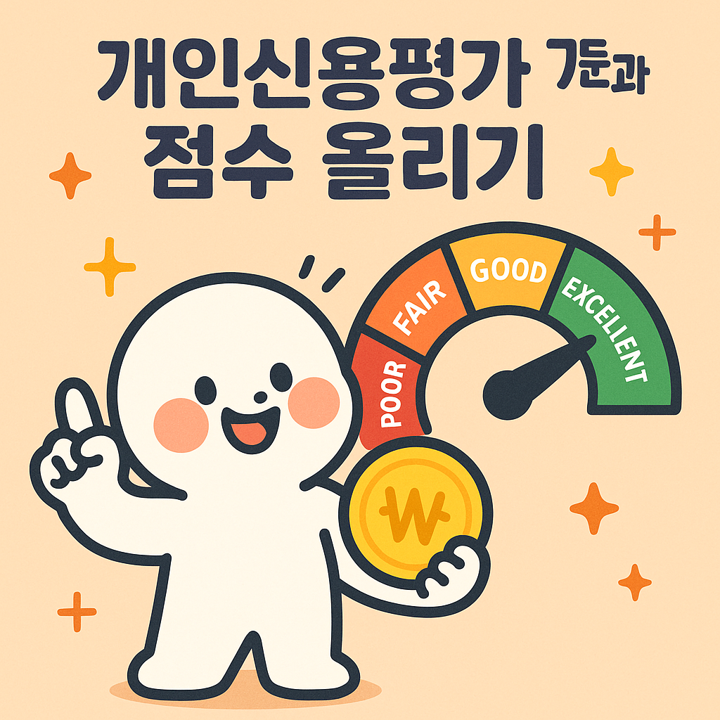 개인신용평가 기준과 점수 올리기