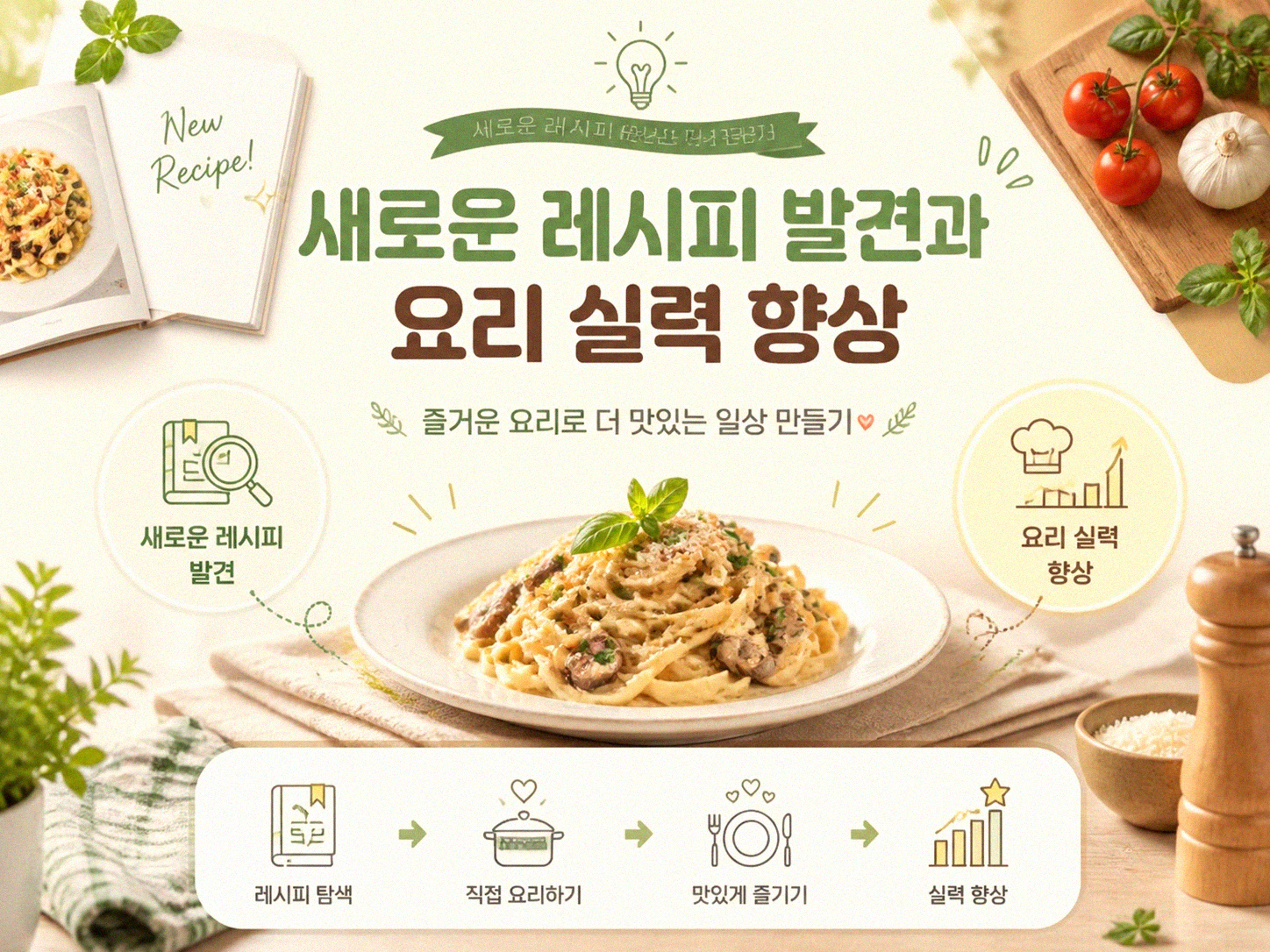 냉장고 속 재료만으로 요리했을 때 생긴 변화들