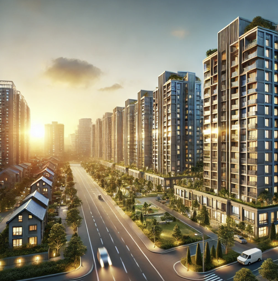  도시 아파트 단지