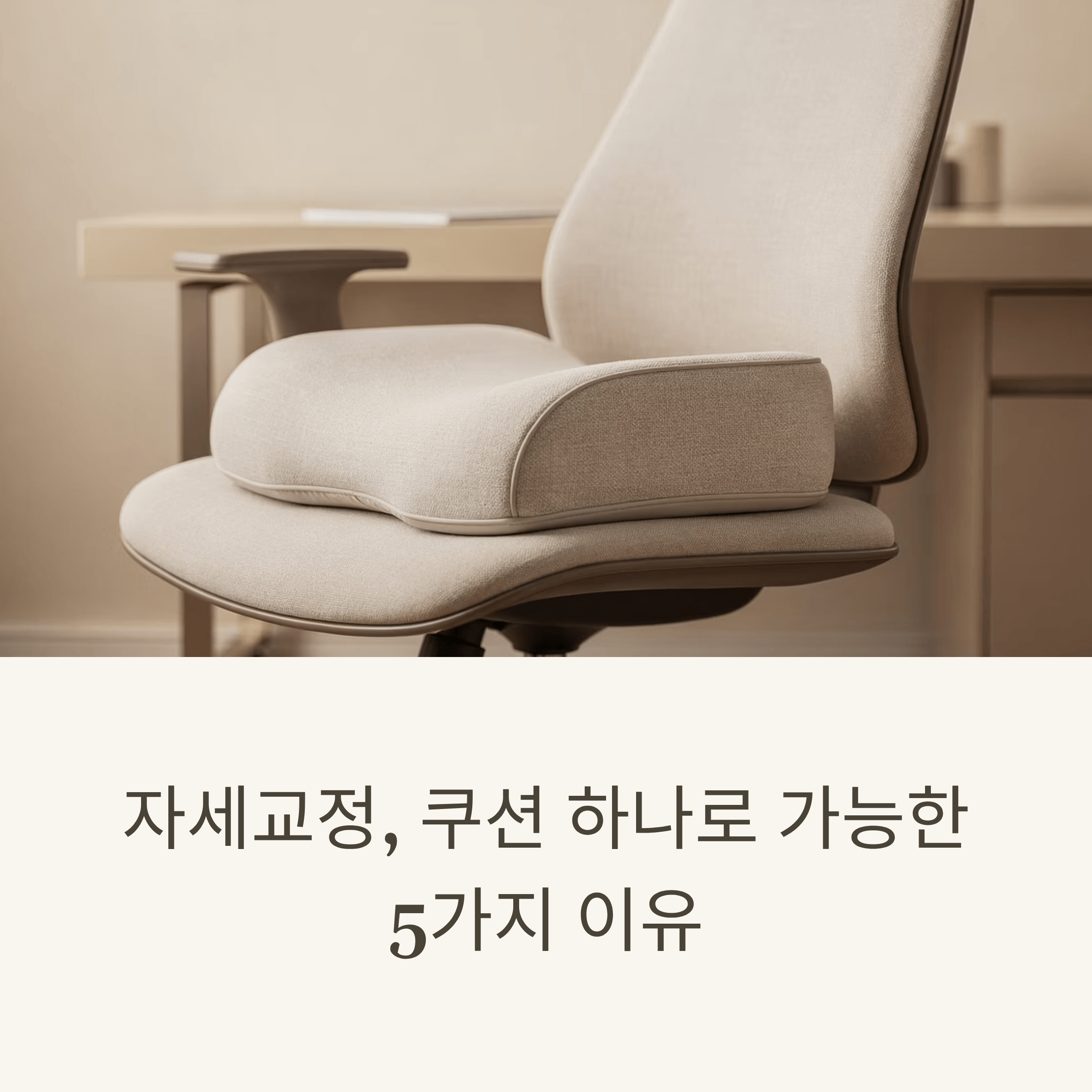 자세교정, 쿠션 하나로 가능한 5가지 이유