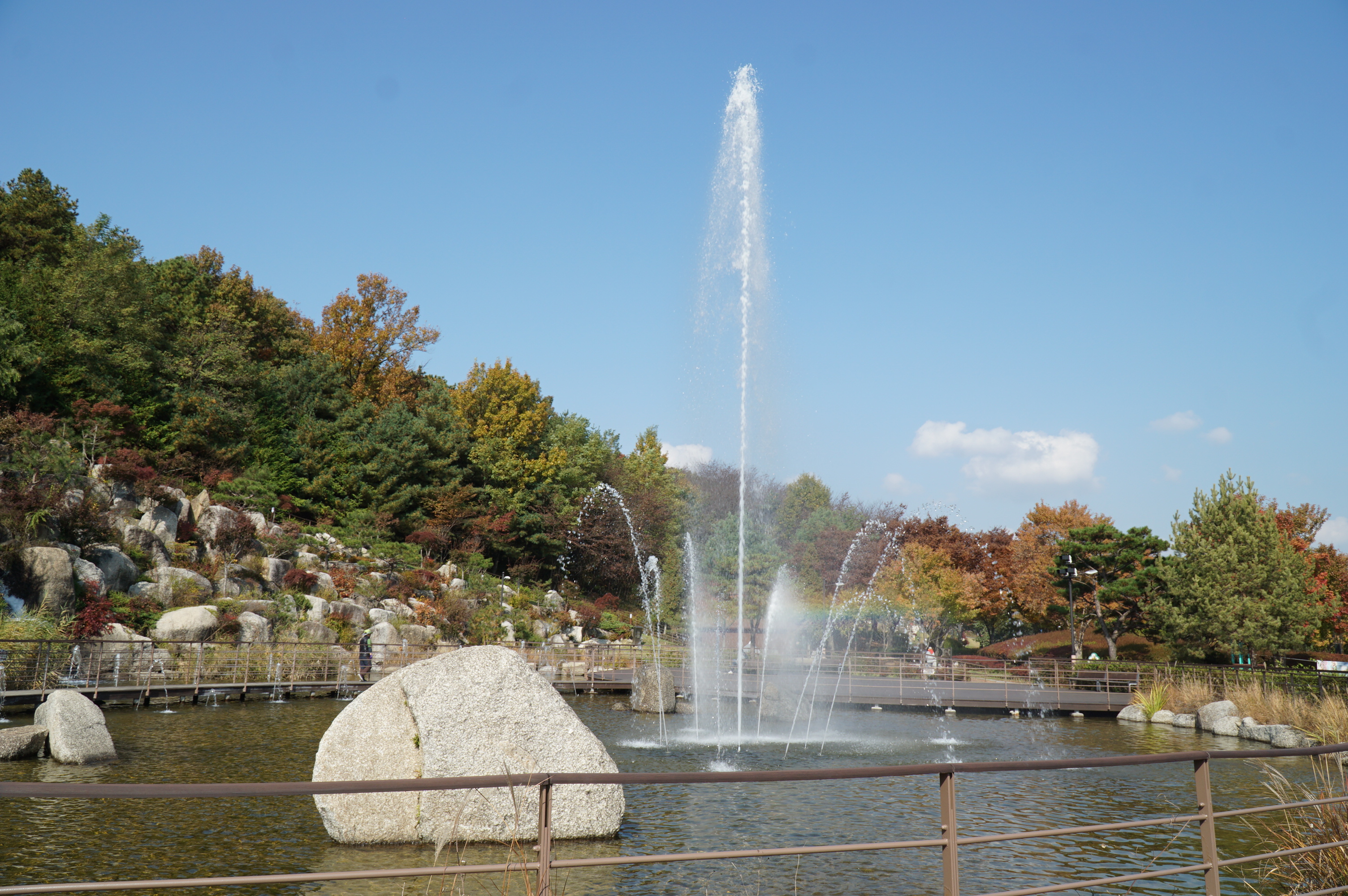 안산 노적봉인공폭포공원 분수