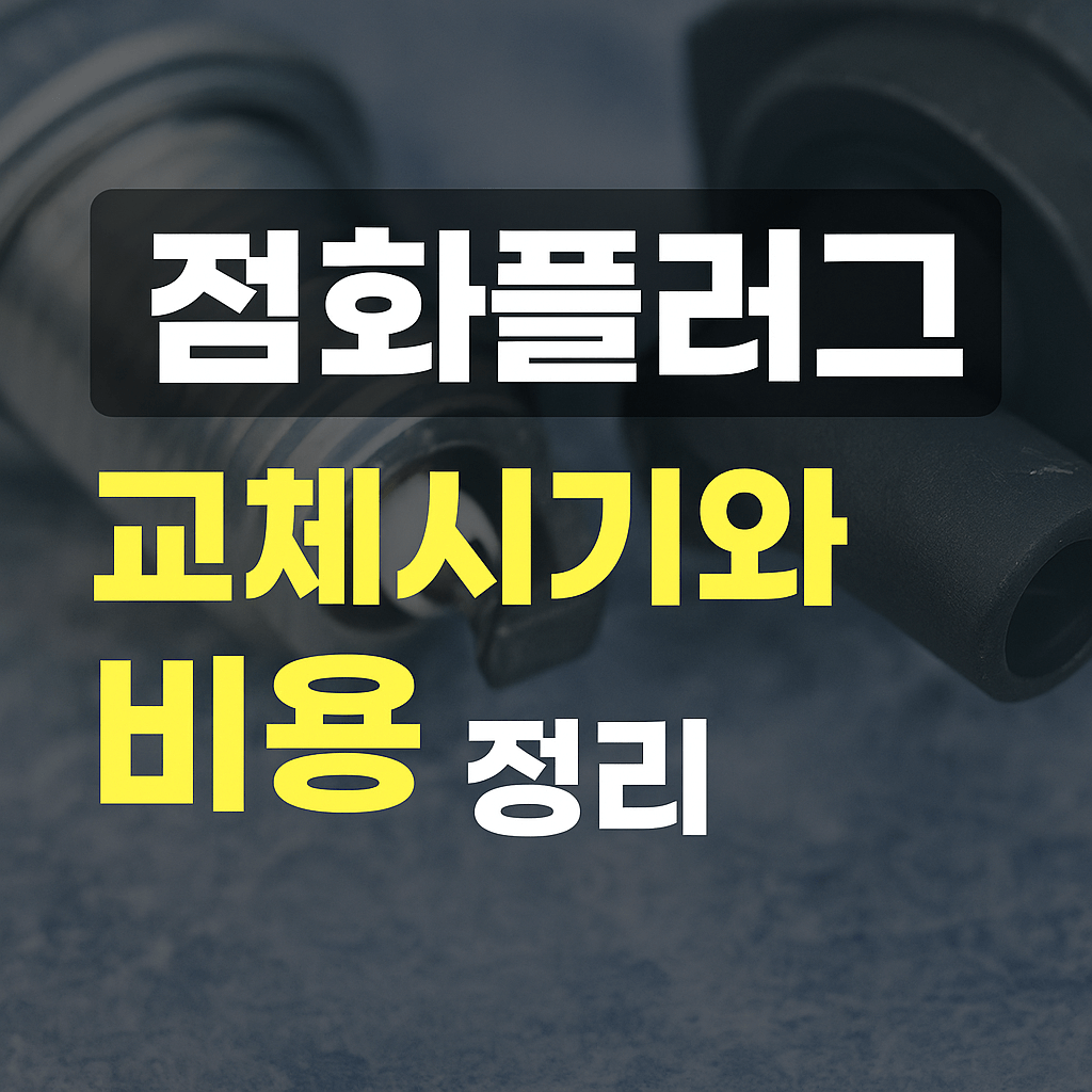 점화플러그 교체시기와 비용 정리