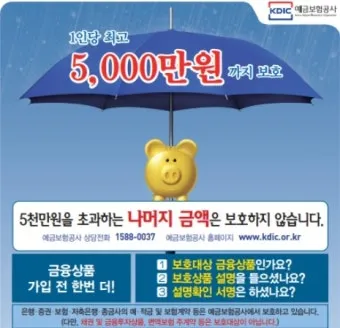 예금자 보호법 1억 시행시기 및 보호 제외 은행으로 핵심정리_22