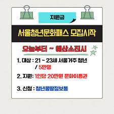 2026 서울청년문화패스 