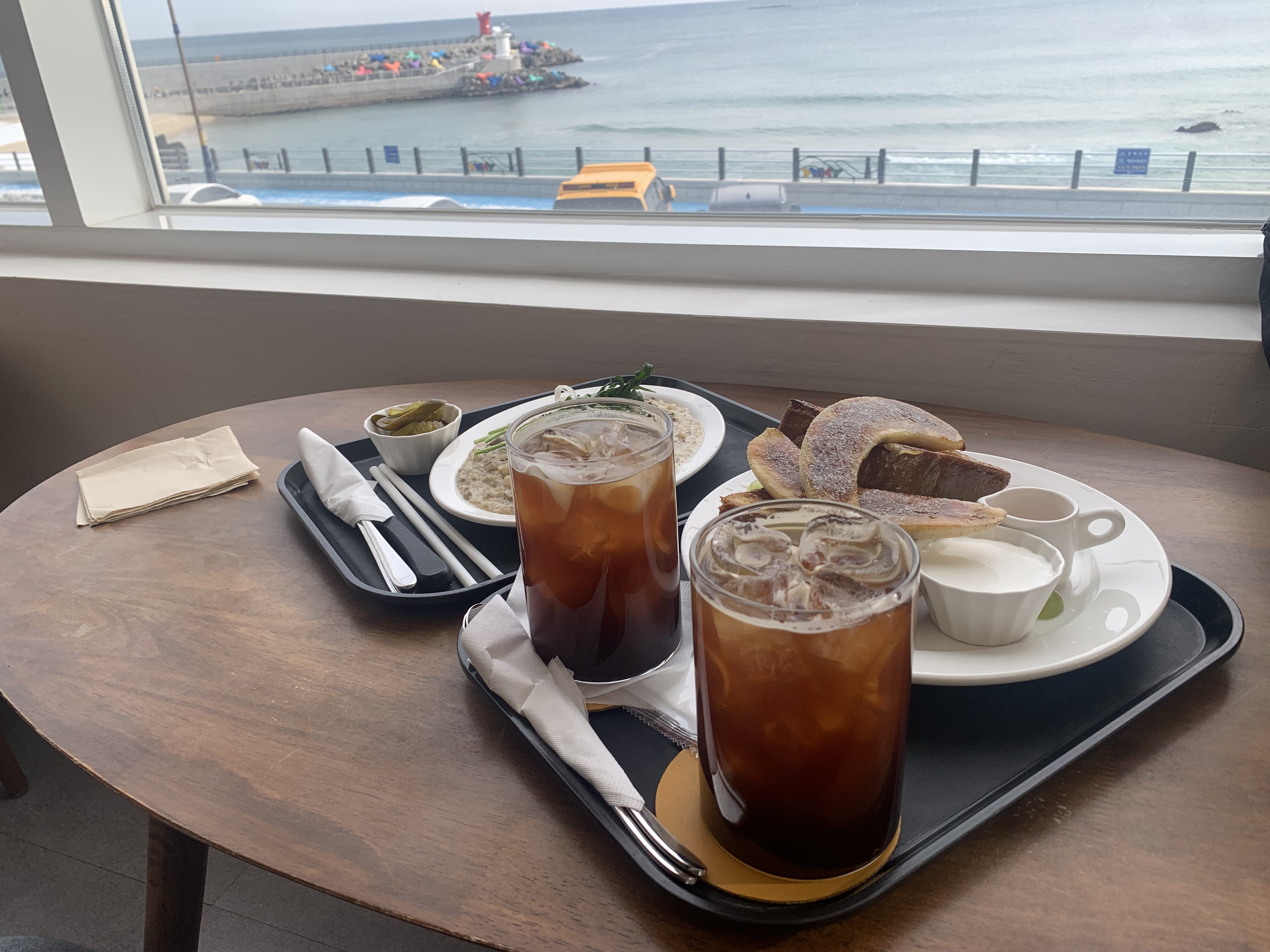 묵호 오션뷰 브런치카페 한결 후기🌊 바다 보며 먹는 브런치 힐링 그 자체!