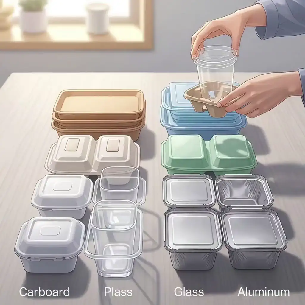 테이크아웃 용기 분리