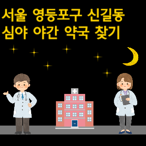 서울 영등포구 신길동 심야 야간 24시 약국 찾기