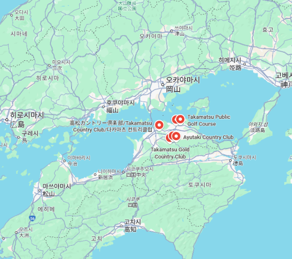 일본 다카마쓰 구글지도 사진