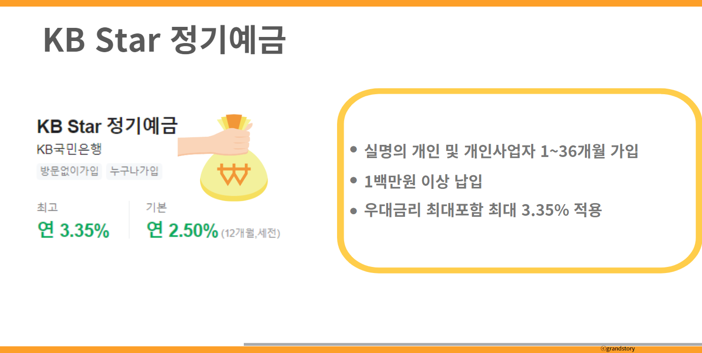 국민은행정기예금금리높은곳