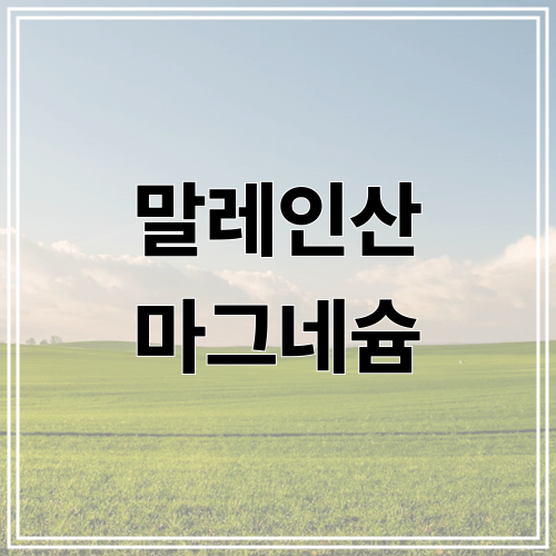 말레인산 마그네슘