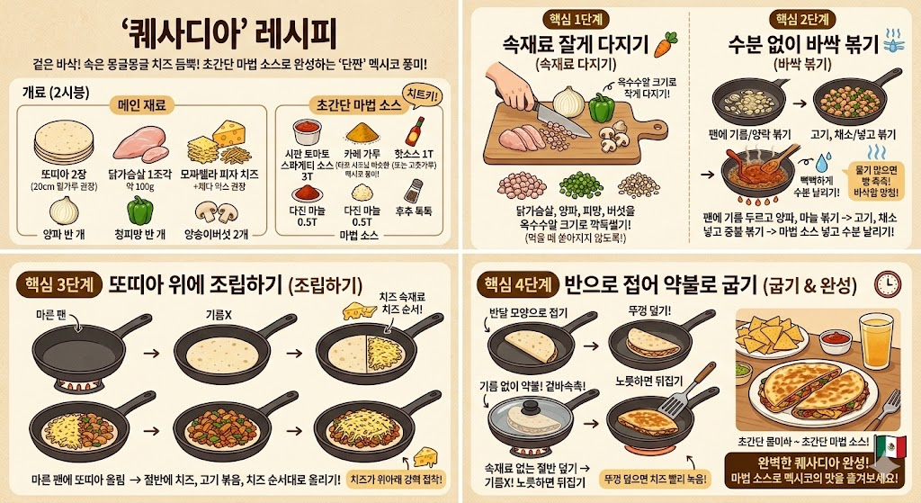 퀘사디아 타코 차이