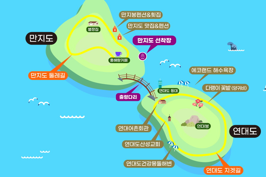 만지도 마을지도