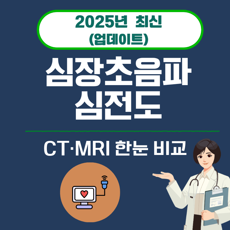 9. 심장초음파·심전도·CT·MRI 한눈 비교 (2025)
