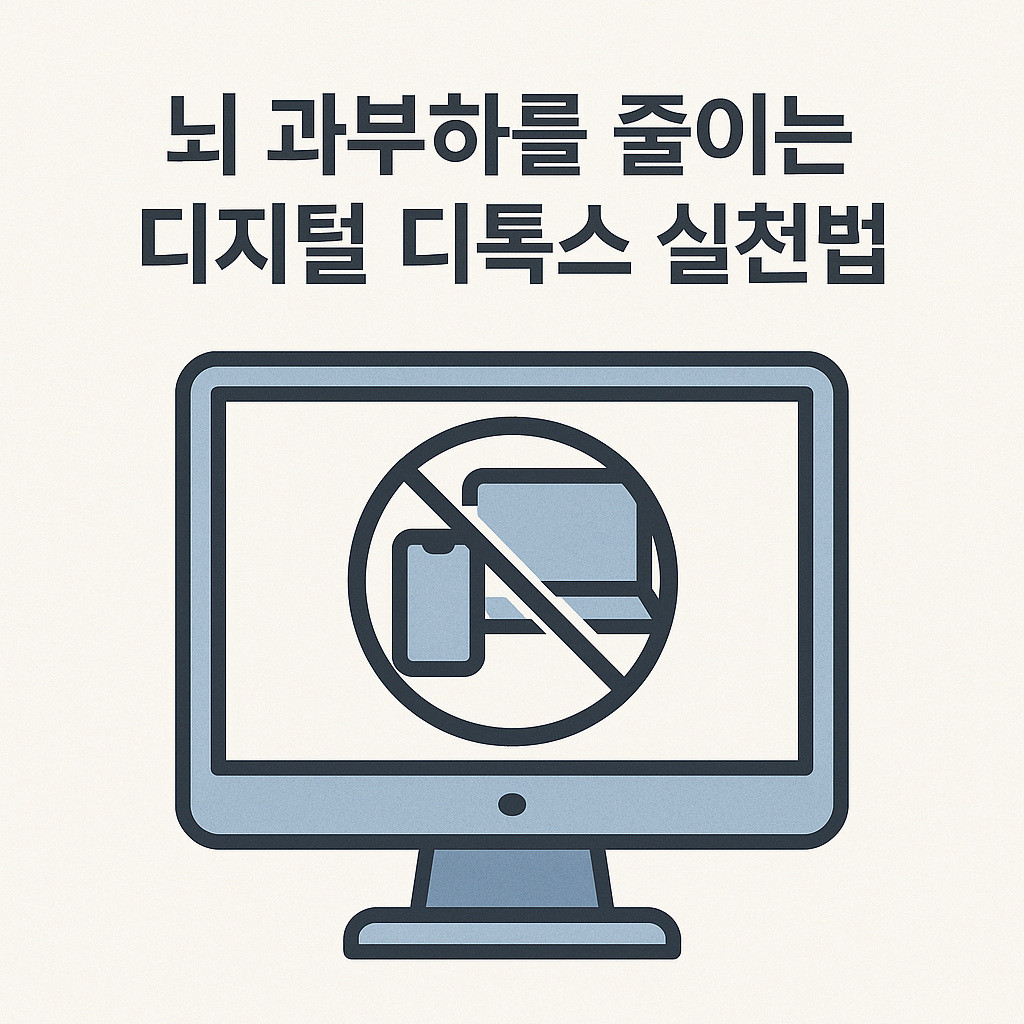 뇌 과부하를 줄이는 디지털 디톡스 실천법