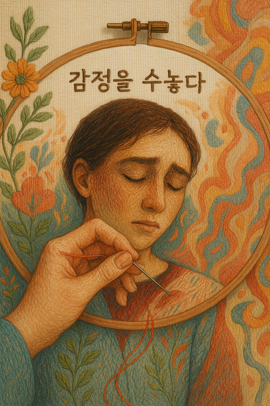 감정을 수놓다 – 자수의 미학과 감정 표현의 예술성