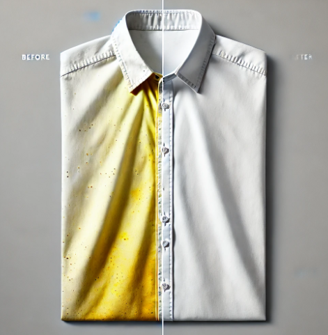 얼룩이 묻은 셔츠